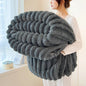 Thickened Wide Striped Flannel Multifunctional Blanket Spring, Can Be Used As Bed Sheet Cover Blanket, Sofa Blanket,nap Blanket