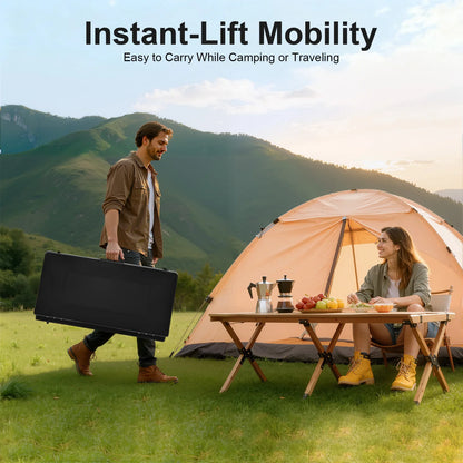 Portable 3-Burner Camping Gas Stove Propane Butane Outdoor Grill