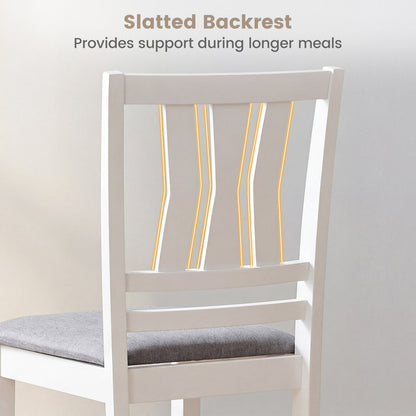 Upholstered Dining Chairs Set of 4 with Wood Frames