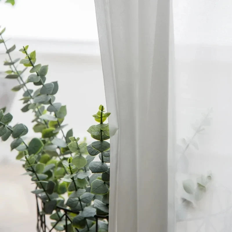 S Fold Wavy Curtains Super Soft Snow Pure White Window Tulle Wave Curtains for Living Room Big Chiffon Sheer Voile Bedroom