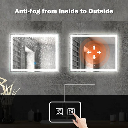 Standard Center Glow LED Bathroom Mirror