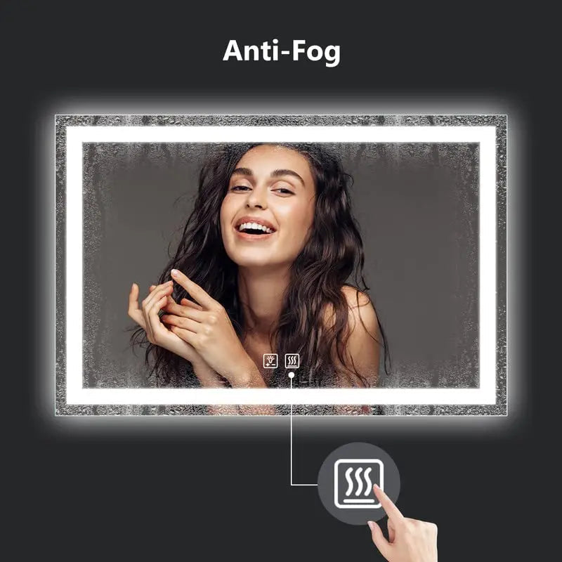 Standard Center Glow LED Bathroom Mirror