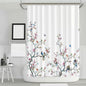 72-in. White Blue Pink Floral Tree Bird Butterfly Japanese Style