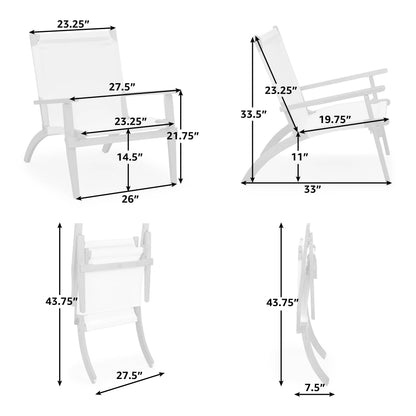 Walker Wooden Folding Chair