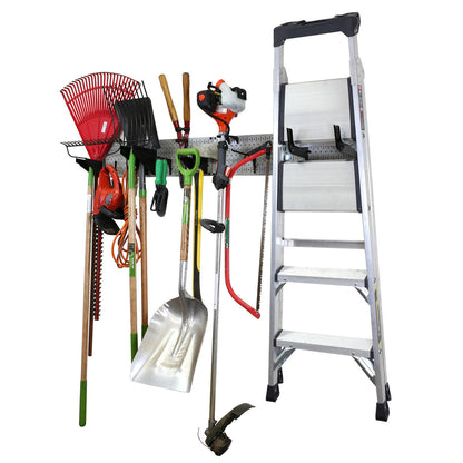 Garage Storage Lawn & Garden Tool Organization Wall Organizer Rack - Pegboard with Accessories