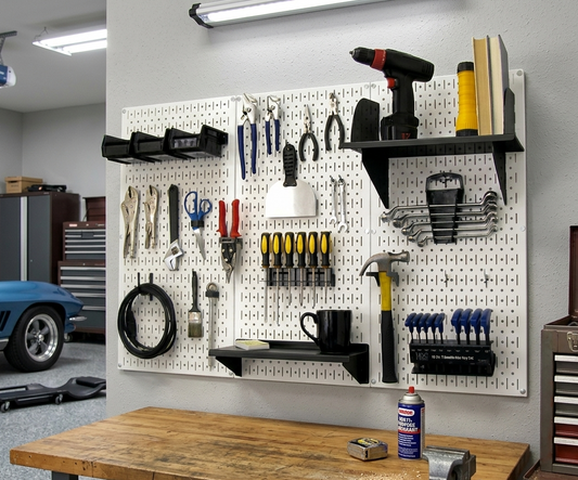 Ultimate Metal Pegboard Wall Organizer Kit