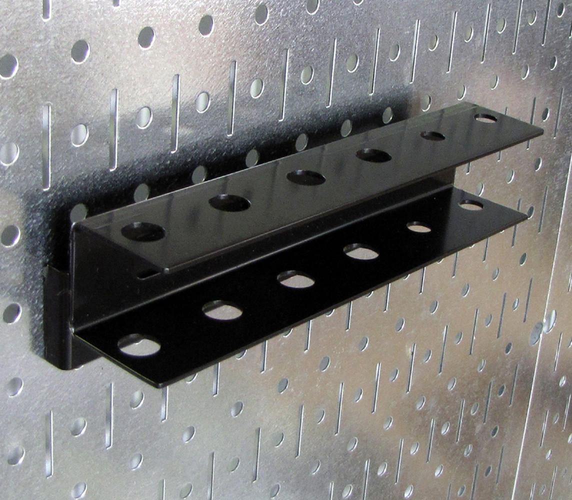 4 ft Metal Pegboard Basic Tool Organizer Kit - Metallic Toolboard & Hooks