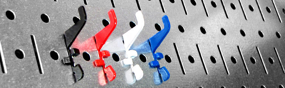 4 ft Metal Pegboard Basic Tool Organizer Kit - Metallic Toolboard & Hooks