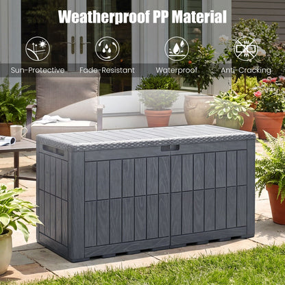 100 Gallon Outdoor Deck Box with Lockable Lid