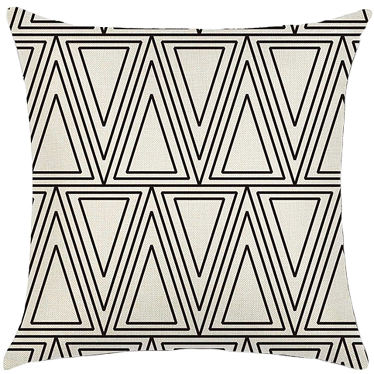 Throw Pillow Cover with 450g Insert, geometric, 18X18, Decorative Cushion – Fancy & Stacy