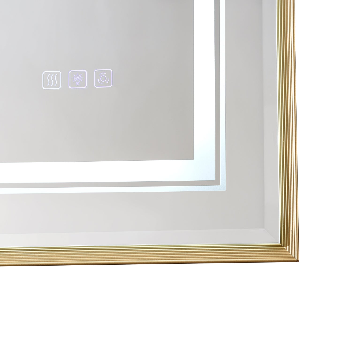 40x30 Inch LED Bathroom Beveled Mirror