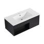 Wall Mounted Floating Bathroom Vanity With Open Shelf & Soft Close Door