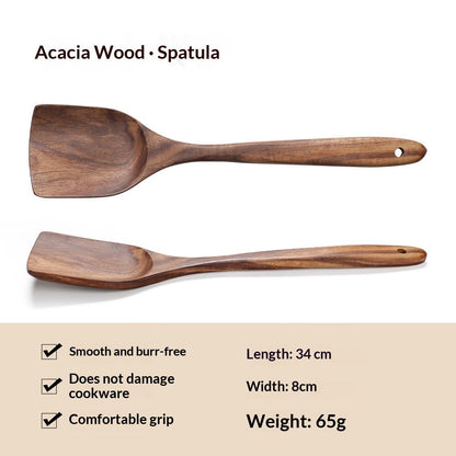 Spatula Soup Ladle And Wooden Turner Set In Teak