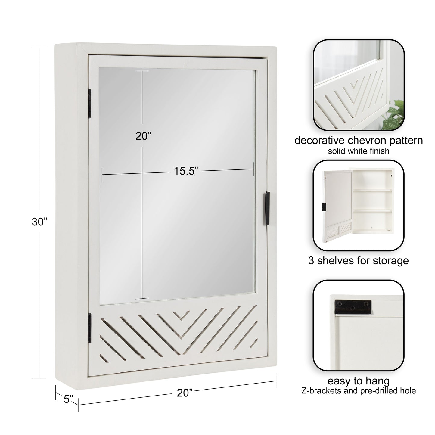 Mezzeta Bathroom Cabinet with Mirror