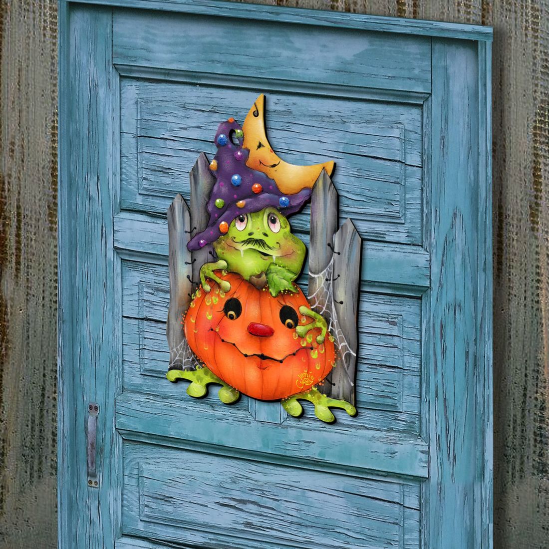 Jeepers Creepers Halloween Door Decor by Jamie Mills-Price - Thanksgiving Halloween Decor - 8457403H