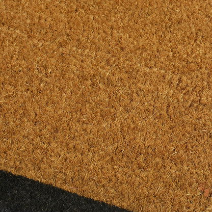 Black Border Coir Doormat