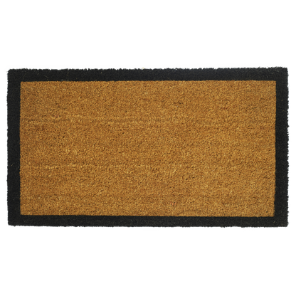 Black Border Coir Doormat