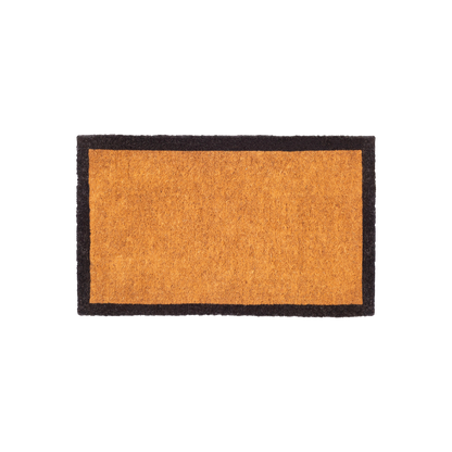 Black Border Coir Doormat