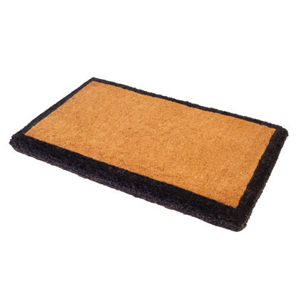 Black Border Coir Doormat