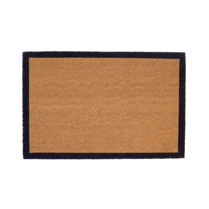 Black Border Coir Doormat