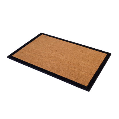 Black Border Coir Doormat