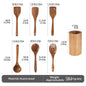 Spatula Soup Ladle And Wooden Turner Set In Teak