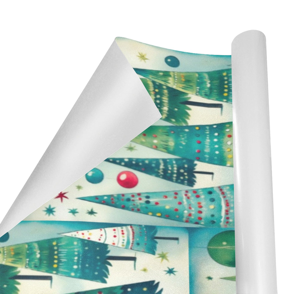Vintage Christmas Trees Gift Wrapping Paper 58"x 23" (2 Rolls)