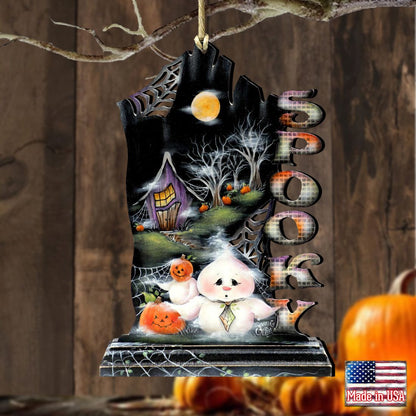 This Boos for You Wooden Ornaments by Jamie Mills-Price - Thanksgiving Halloween Decor - 8457408