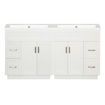 Bathroom Vanity With 2 Doors, 2 Drawers, Adjustable Shelf, Hidden Slides & Soft Close Hinges