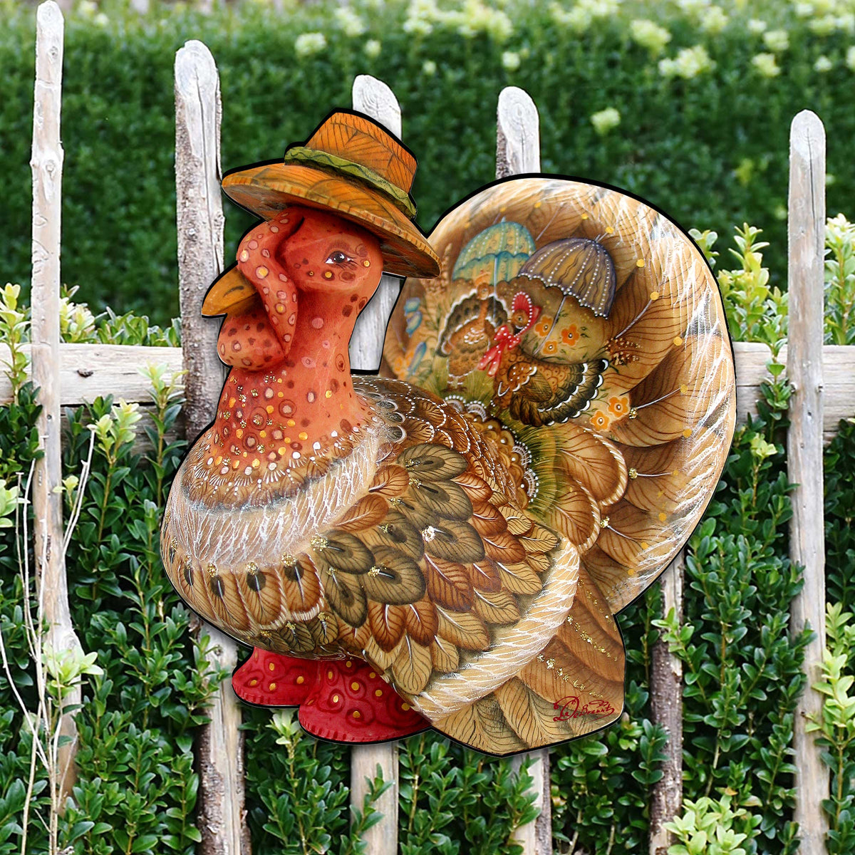 Thanksgiving Tom the Turkey Halloween Door Decor by G. DeBrekht - Thanksgiving Halloween Decor - 8158904H