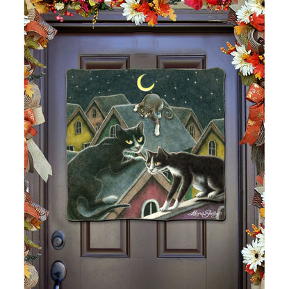 Night Shift Halloween Door Decor by Laura Seeley - Thanksgiving Halloween Decor - 8512055H