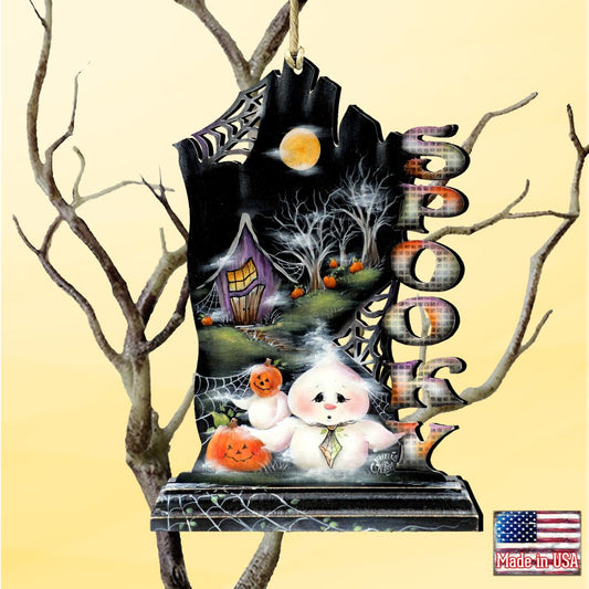 This Boos for You Wooden Ornaments by Jamie Mills-Price - Thanksgiving Halloween Decor - 8457408