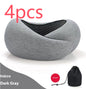 Soft Memory Foam Travel Neck Pillow U Shape Adjustable Support Comfortably Sleeping On Plane Car Office Noon Break