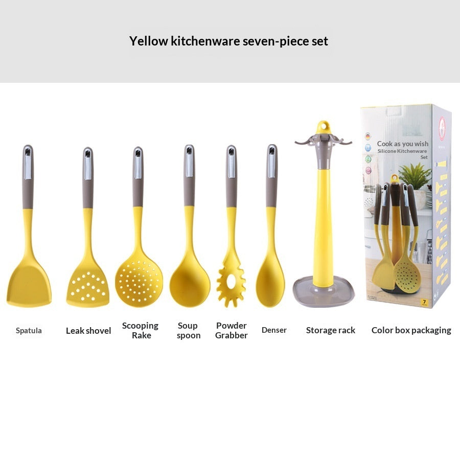 Silicone Spatula And 7 piece Silicone Kitchenware Set