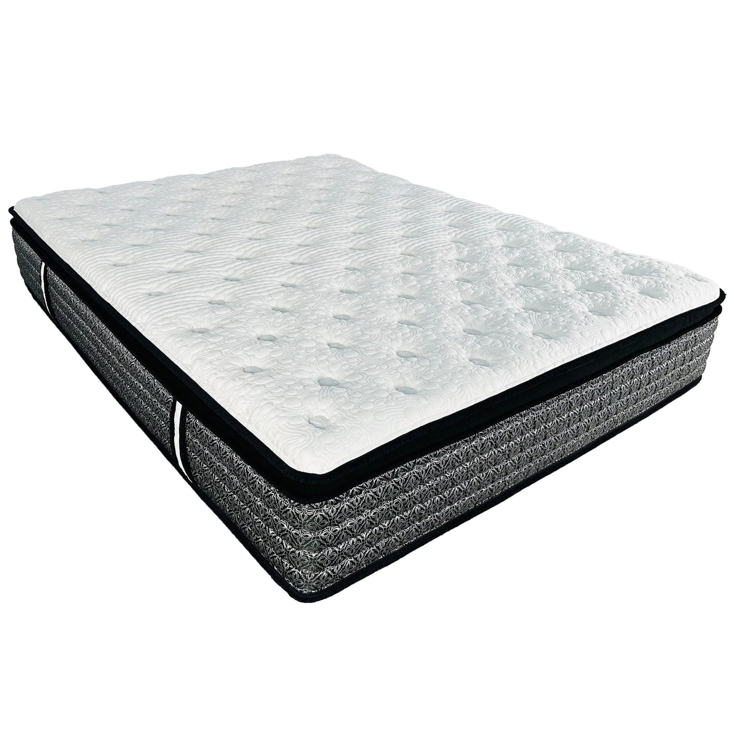 14" Premium Hybrid Mattress In A Box Plush Gel Memory Foam Top With Cooling Technology - Gray / White - Queen