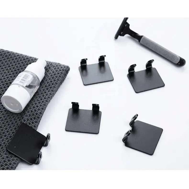 Decorative Hook 2 Pcs Punch Free Razor Holder Storage Hook Wall Men Shaving Shaver Shelf Bathroom Razor Rack Wall Bathroom Accessories