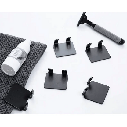Decorative Hook 2 Pcs Punch Free Razor Holder Storage Hook Wall Men Shaving Shaver Shelf Bathroom Razor Rack Wall Bathroom Accessories