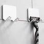 Decorative Hook 2 Pcs Punch Free Razor Holder Storage Hook Wall Men Shaving Shaver Shelf Bathroom Razor Rack Wall Bathroom Accessories