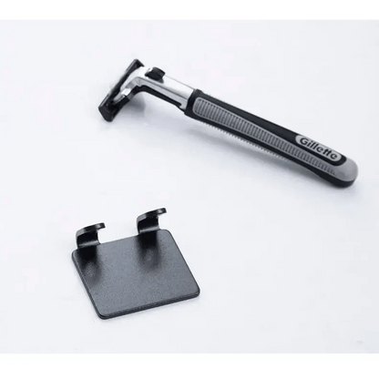 Decorative Hook 2 Pcs Punch Free Razor Holder Storage Hook Wall Men Shaving Shaver Shelf Bathroom Razor Rack Wall Bathroom Accessories