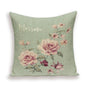 Decorative Plant Flower Throw Pillow Cover Soft Linen Cushion Cover For Living Room Couch Sofa Patio Outdoor Home Decor  Decorative Plant Flower Throw Pillow Covers For Couch Sofa Bed Modern Quality Design Cushion Cover 45x45cm