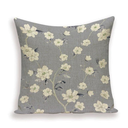 Decorative Plant Flower Throw Pillow Cover Soft Linen Cushion Cover For Living Room Couch Sofa Patio Outdoor Home Decor  Decorative Plant Flower Throw Pillow Covers For Couch Sofa Bed Modern Quality Design Cushion Cover 45x45cm