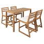 Patio Bar Set With Ergonomic Chairs