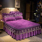Detachable Skirt Non Slip Bed Cover Dustproof