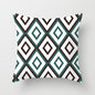 Flower Leaves Pattern Throw Pillow Case Teal Blue Cushion Covers Modern Teal Throw Pillow Covers Ocean Bohemia Decorative Couch Pillow Cases Sea Cotton Linen Decorative Pillowcases