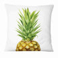 Fresh Green Leaves Digital Printed Pillowcase Home Pillow Decoration Tropical Green Leaves Throw Pillow Cover With Geometric Background Home Decorative Square Cushion Covers Cotton Linen Home Decor 45x45CM