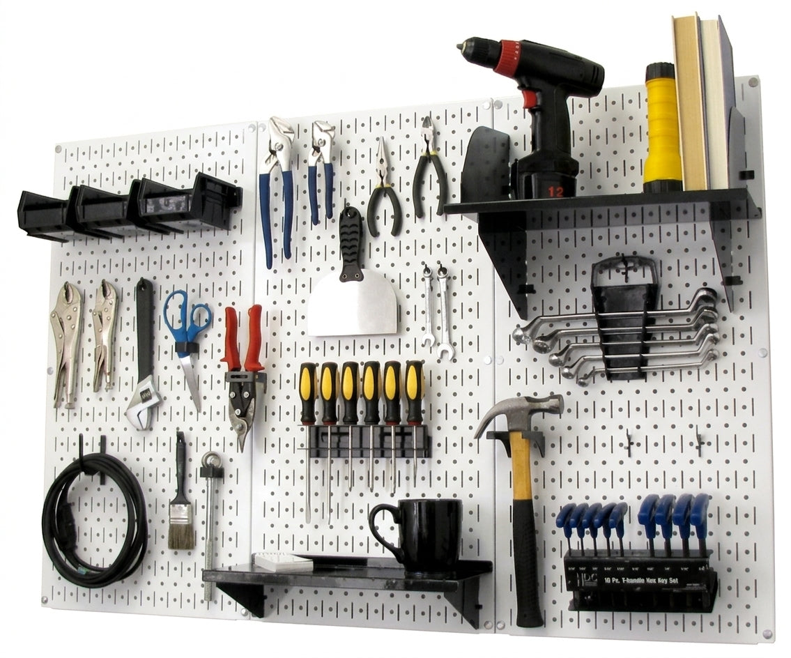 Ultimate Metal Pegboard Wall Organizer Kit