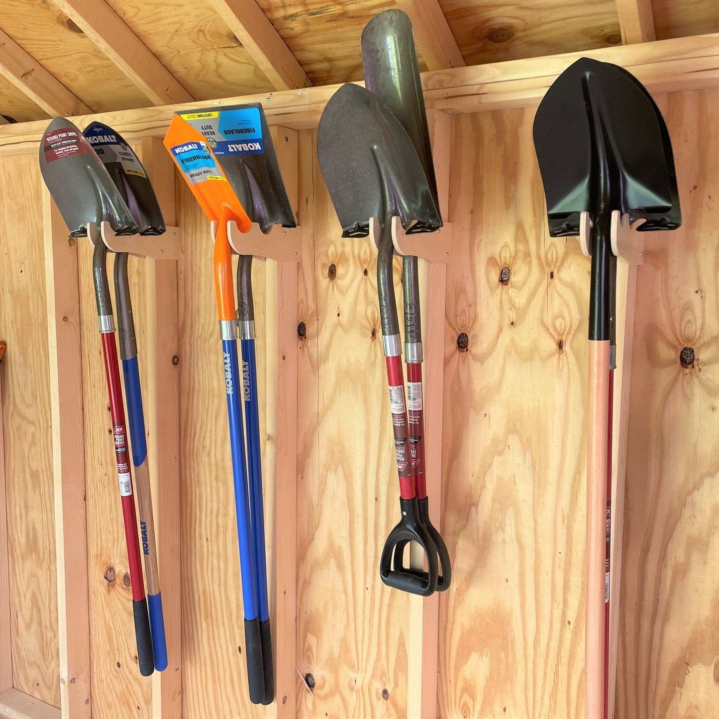 Garden Tool Organizer Hooks - Stud Mounted