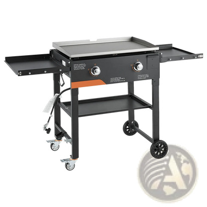 Gas Griddle 28 Inch 2-burner Foldable Propane Grill