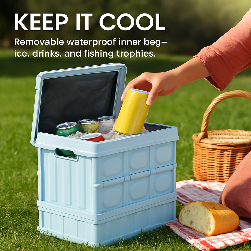 Collapsible Storage Bins with Dustproof Lid