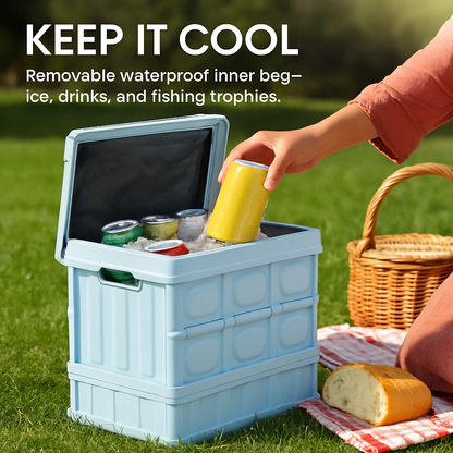 Collapsible Storage Bins with Dustproof Lid